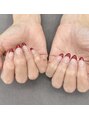ミヤビネイル(miyabi nail)&nbsp;シンプルなフレンチも好きです。