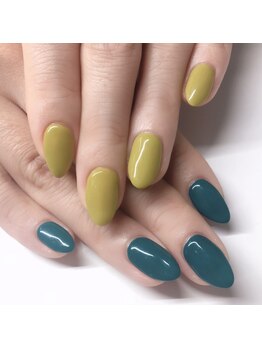 ネイルサロン アテナ(Athena)/アシンメトリーワンカラー