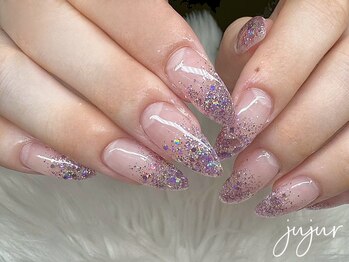 ジュジュル 稲毛本店(jujur)/ラメグラデーション