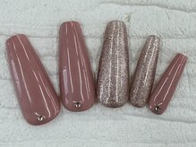 ハニービービー(Honey Bee Bee)/シンプル秋色ネイル