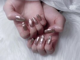 ラメグラデーションネイル