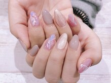 プラス セカンド(Plus 2nd)/ピンクマーブルネイル