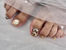 リゲルグロウ(RIGEL Glow)/秋フットネイル