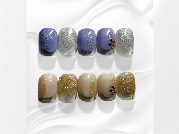 ユメノソラ 越谷店(yumeno空)/塗りかけデザイン ¥3900