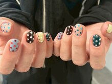 ネリネ 天神(nerine)/ドット/ちぐはぐ/パステルカラー