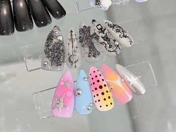ホランイネイル(HORANGI NAIL)/6月デザイン定額[C]Y2K/個性派