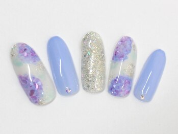 ネイルサロンセレーネ(Selene)/紫陽花ネイル