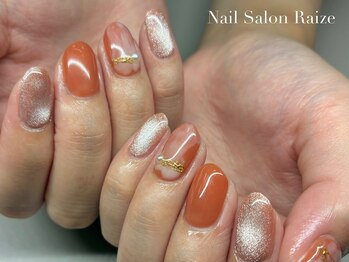 ライズ 本町店(Raize)/ニュアンスネイル/オレンジ