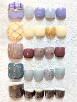 ブエナ 吉祥寺店(Buena)の写真/吉祥寺《Foot★トレンド¥7480/ワンカラー¥6980》高技術×丁寧なケアでモチの良さ◎いつでも美しい足元に♪