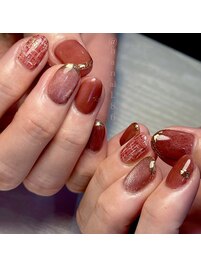 haruka nail × ツイードネイル