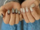 ニュアンスアート5本ネイル♪