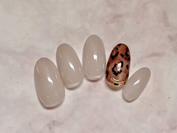 ルームヘアネイル 梅ヶ丘店(Room hair nail)/レオパードネイル