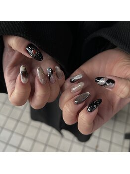 Mネイルアンドカフェ シェレステ/ブラックネイル☆