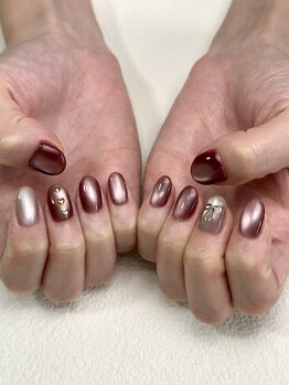 ラブナ(LOVENA)/ハートリボンネイル