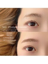 ラグゼファミュー(luxxefamiu_)/アイブロウwax＋まつ毛パーマ