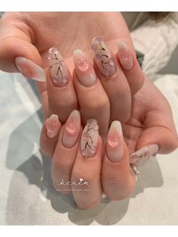 さくらんぼネイル　チーク