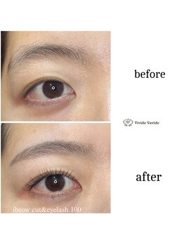 ビビデバビデ(Vivide Vavide)/眉カット＆マツエクブライダル♪