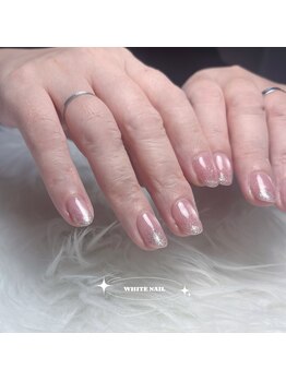 ホワイトネイル 栄店(WHITE NAIL)/マグネット/ラメグラデーション