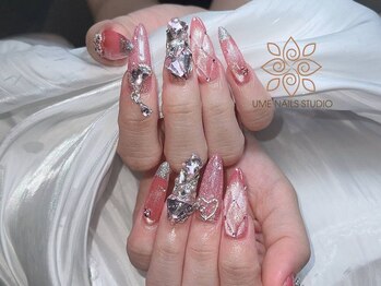 ウメネイルスタジオ(UME NAIL STUDIO)/長さだしやり放題×つけ放題