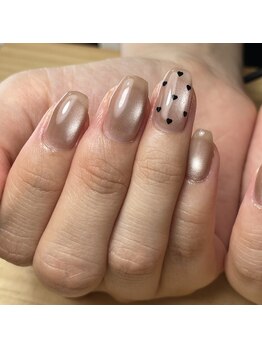 アメイロネイル(アメイロ_nail.)/マグネット×ハート