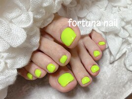 蛍光黄緑フットワンカラー
