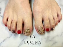 ネイルスタジオ ルキナ(LUCINA)/T-204 大人可愛レオパードネイル