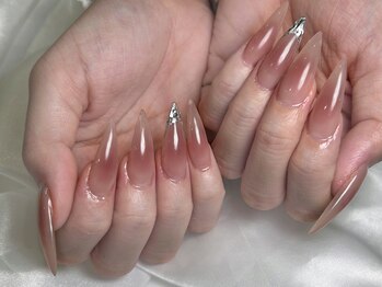 ケー 渋谷店(K)/【スカルプ】チークネイル