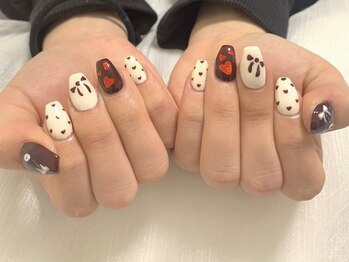 エス(S)の写真/【持ち込みデザインOK】パーツも沢山ご用意◎爪が柔らかい・形にコンプレックスがある方もお任せください♪