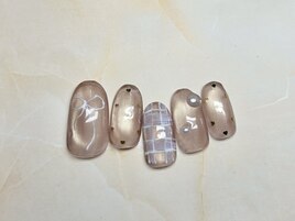 1月定額/ガーリーネイル