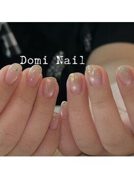 Domi Nail Salon 渋谷店　長さだし/持ち込み/フィルイン/ワンホン/マグネット×ホロ＊