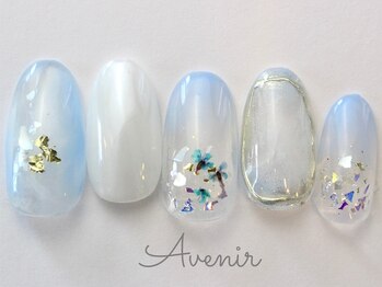 涼しげ押し花ニュアンス