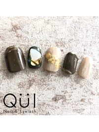 秋カラーネイル