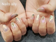 ネイルズアリー 立川店(Nails ally)/ドリームパウダー×ニュアンス