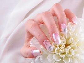 ブライダル　フラワーネイル