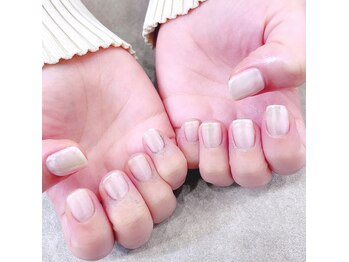 プライズアイリス アイラッシュ 池袋東口店(prize Iris eyelash)/シアーホワイト☆オーロラネイル