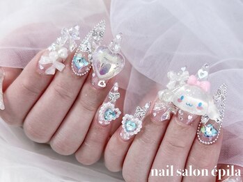 エピラ(epila)/ユニコーンネイル×手足お揃い