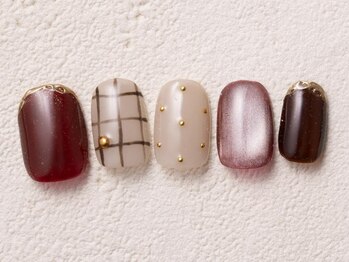アイネイルズ 渋谷店(I nails)/ボルドーニュアンス