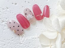 ボネール(nail ＆ eyelash Bounail)/ドットフラワーネイル