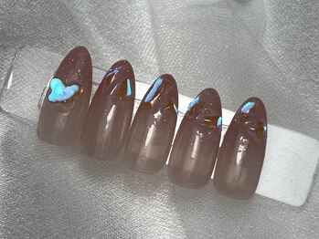 【韓国風ワンホンネイル】