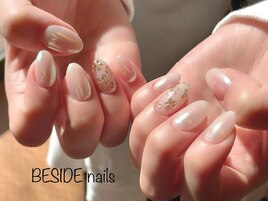 ミラーフラワーネイル