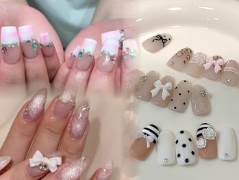 アイネイルズ 四条河原町店(I-nails)の写真/トレンドデザインが充実♪流行りのデザインから大人ガーリーまでお任せください！[河原町/パラジェル]