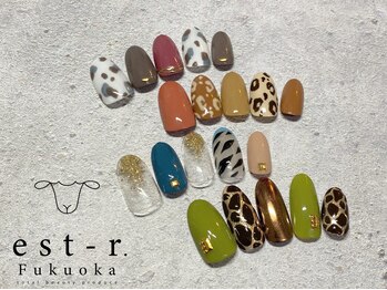 エストアール 博多口店(est-r.)/#アニマルネイル