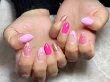 レディグリッター(Lady glitter)/色んなピンクネイル