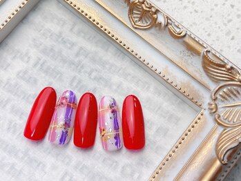 ネイルサロン&スクール ジーナ(GINA)/ガーリーチェックネイル