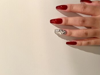 クリア(Clear)/秋女っぽネイル