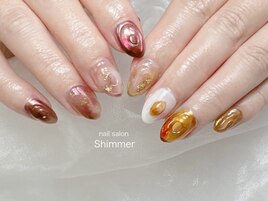 秋色ニュアンスネイル