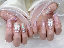 ドットミーバイシュエット(dot Me by chouette)/キラキラ！リボンネイル