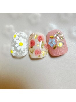 お花ネイルサンプル