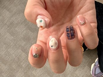 トレデュール 長町南店(Tre's dur)/ニュアンス/チェック/パール