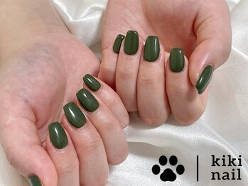 キキネイル たまプラーザ店(kikinail)/カーキネイル/春ネイル